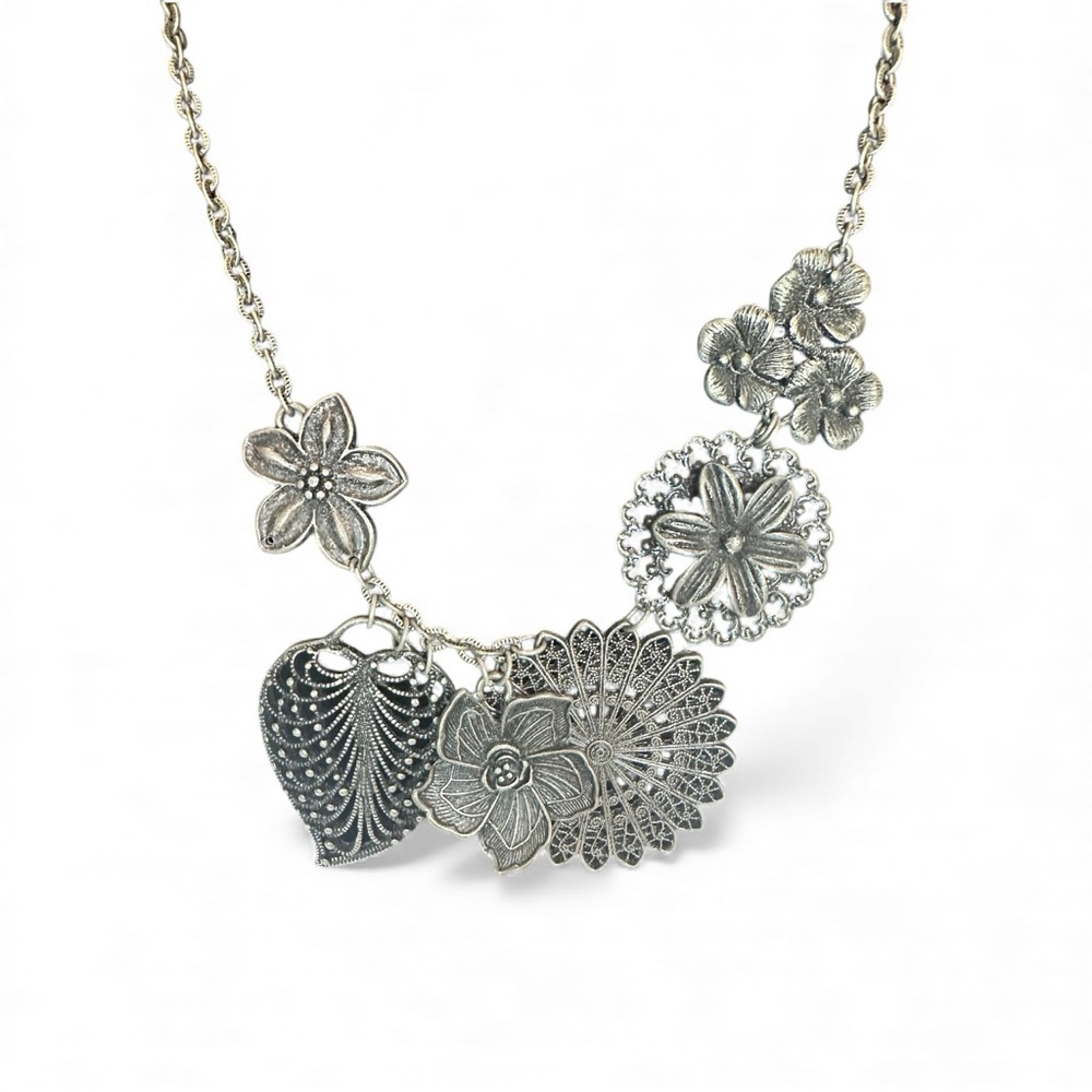 Premier Designs Botanical Flower Statement Necklace - Picture 5 of 5